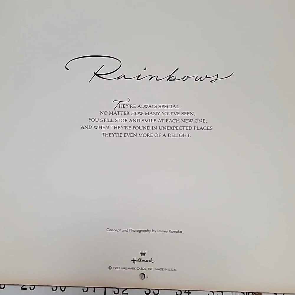 Vintage 1986 Hallmark Rainbows Calendar‎ Preloved